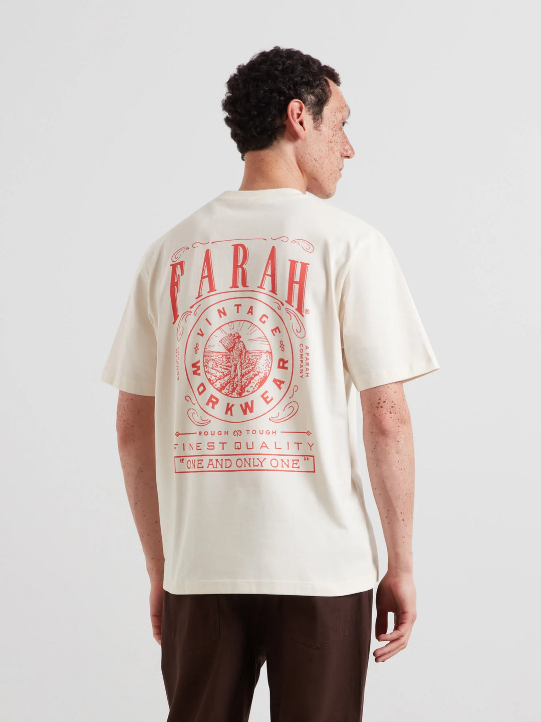 Farah Haise Graphic T-Shirt Ecru