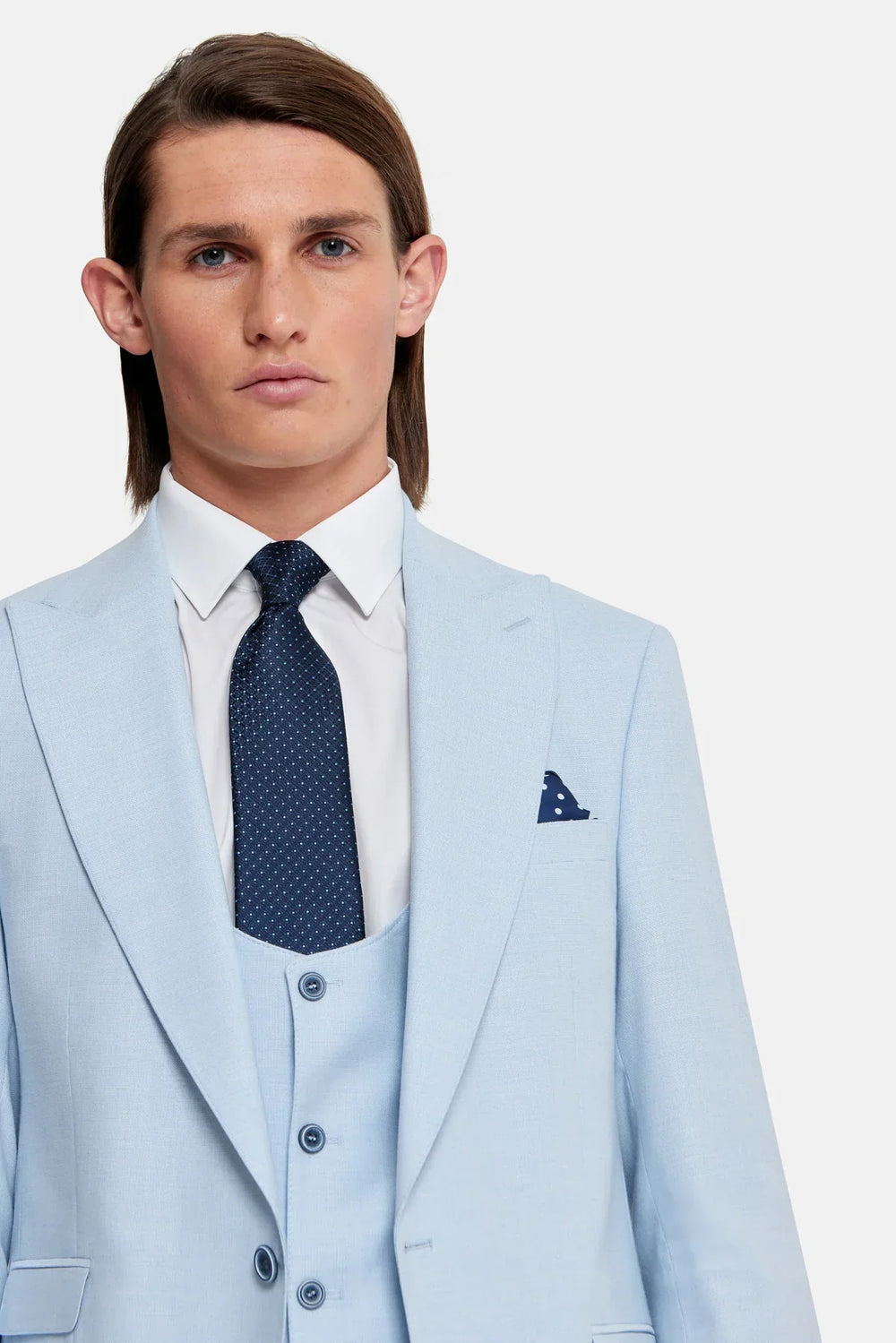 Benetti Travis Napoli 3 Piece Suit Sky image 1