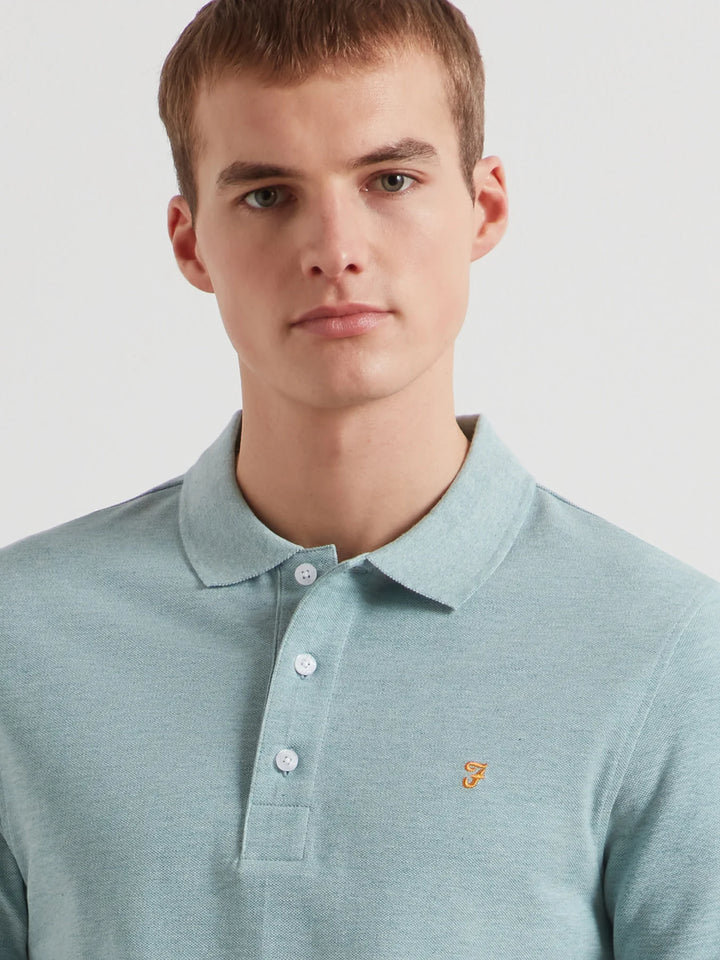 Farah Blanes Polo Green Mist Marl