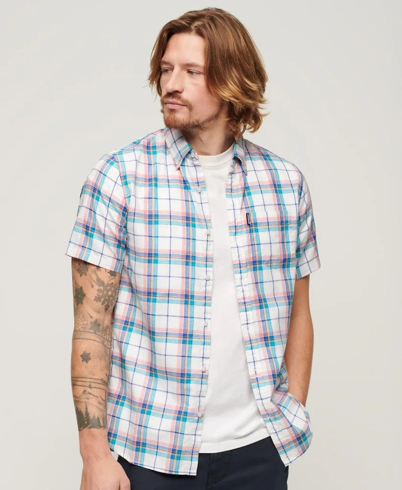 Superdry Lightweight Check Shirt Optic Check image 0