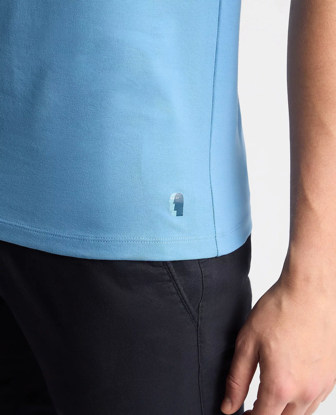 Remus Uomo Cotton Tee Shirt Sky Blue image 5