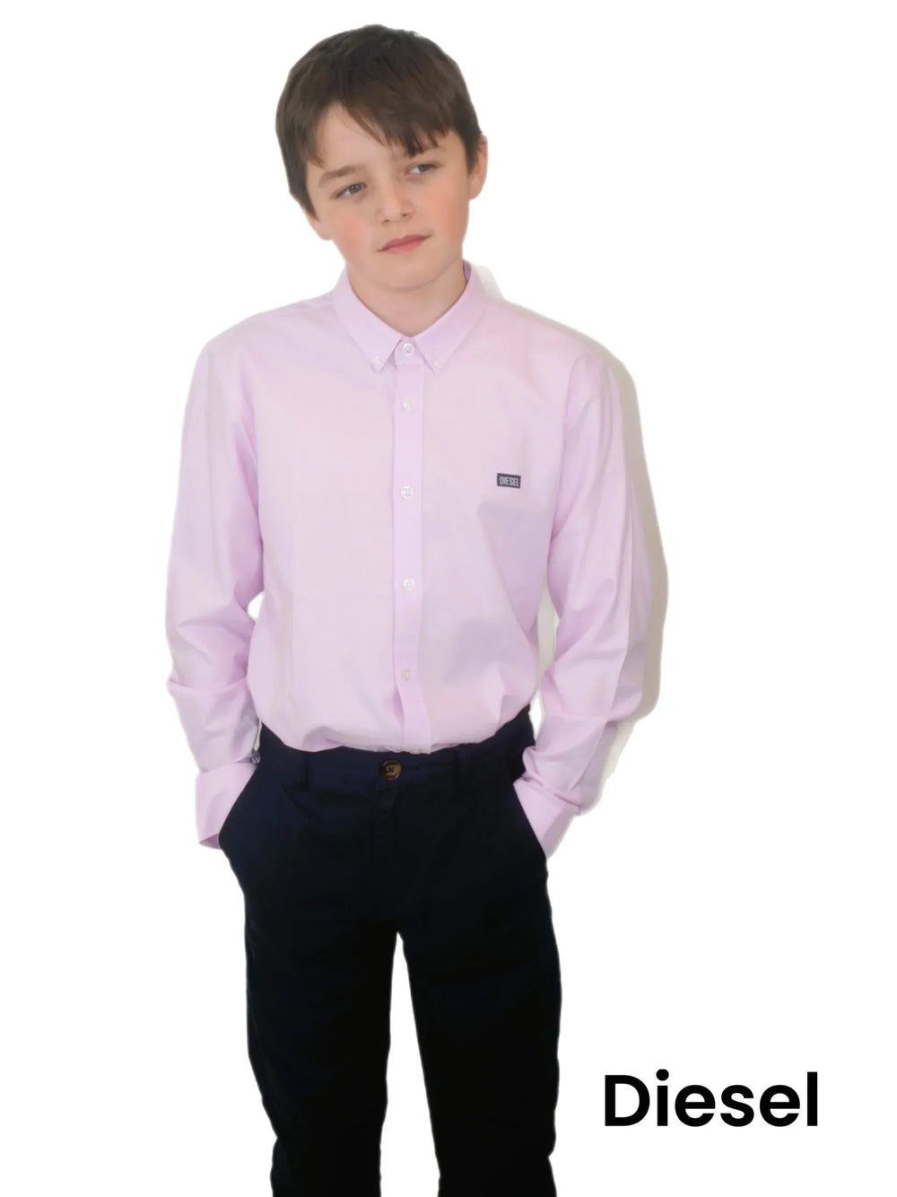 Diesel Boys Keane Oxford Shirt Pink image 1