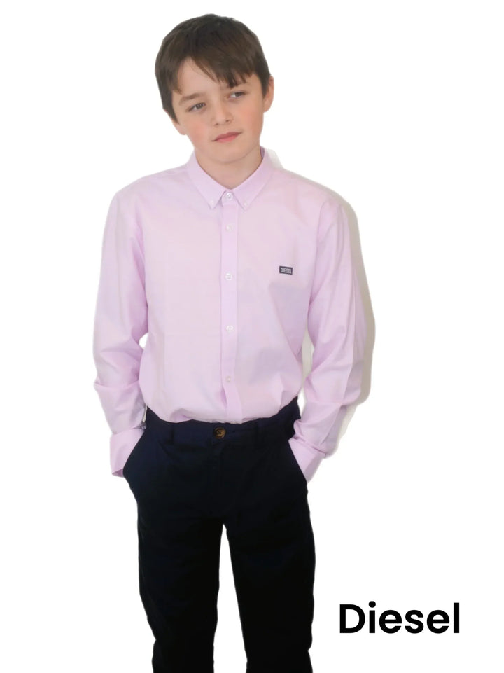 Diesel Boys Keane Oxford Shirt Pink image 1
