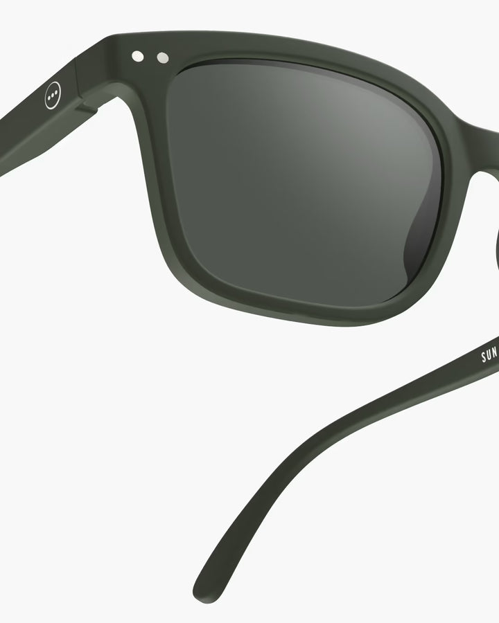 Izipizi Paris Sunglasses #L Kaki Green