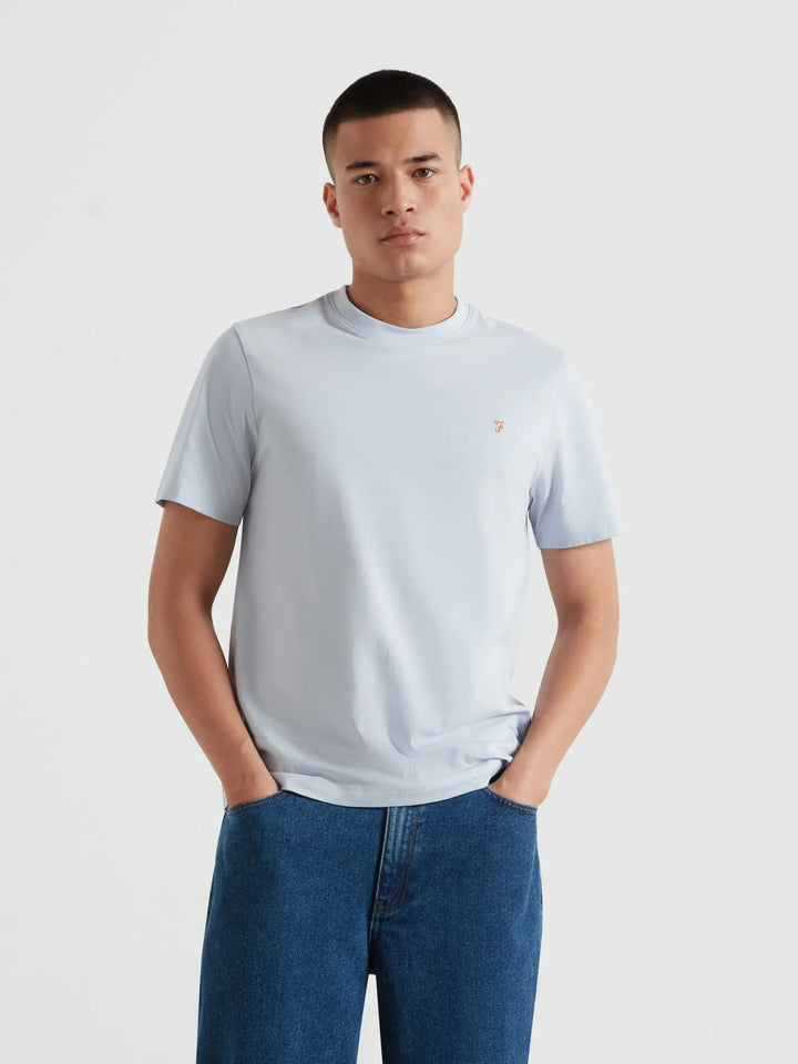 Farah Danny Regular Tee Shirt Blue Nickle