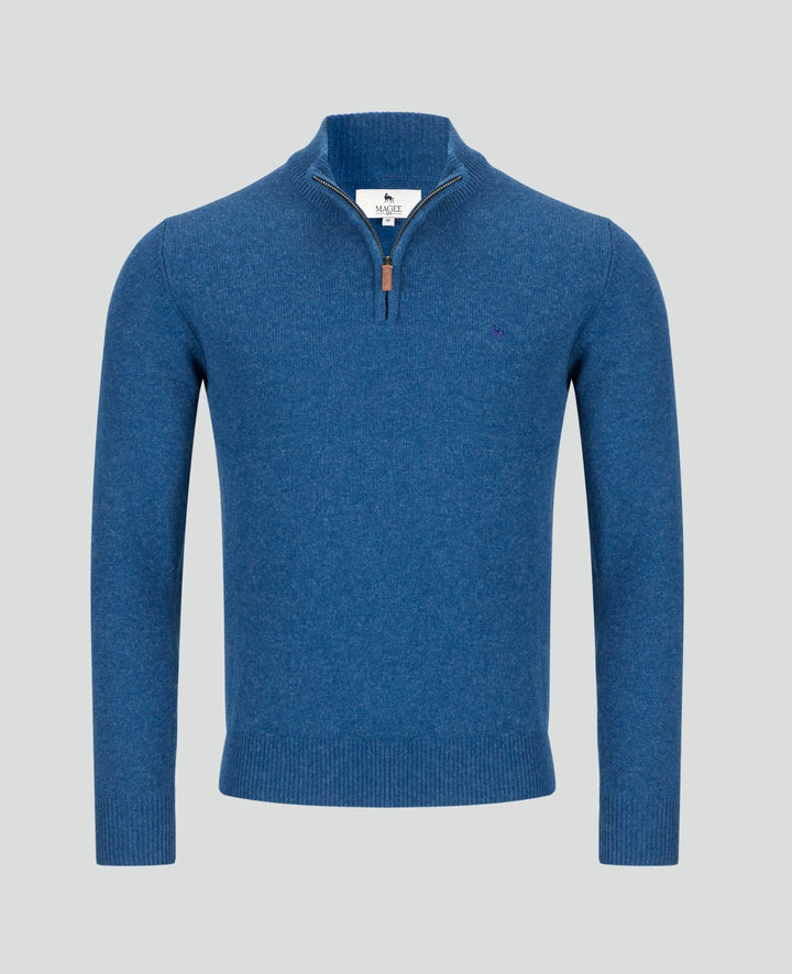 Magee Freddie 1/4 Zip Jumper Neptune Blue