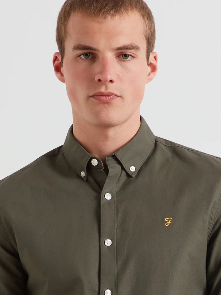 Farah Brewer Oxford Shirt Rosemary