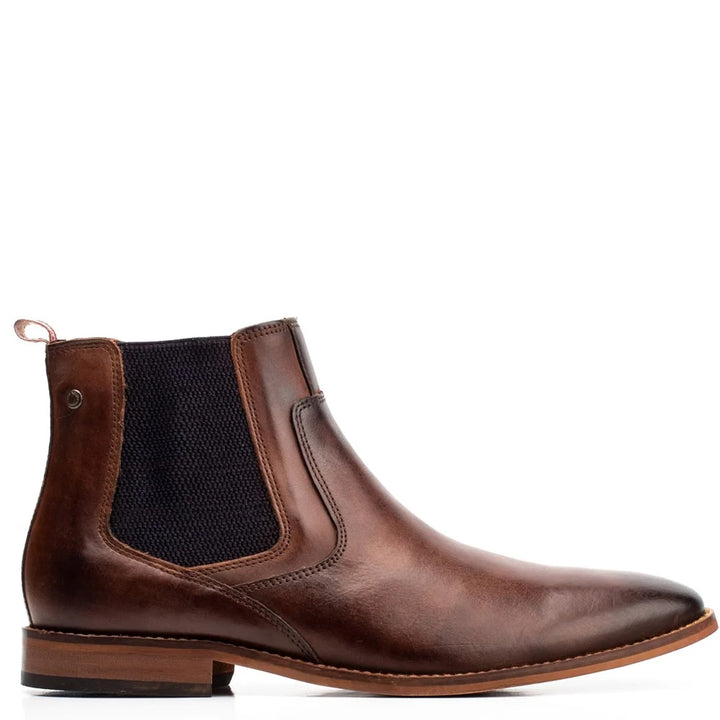 Base London Scout Washed Chelsea Boots Brown