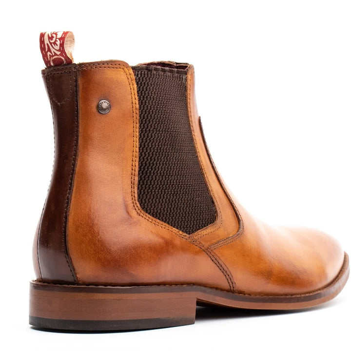 Base London Scout Washed Chelsea Boots Tan