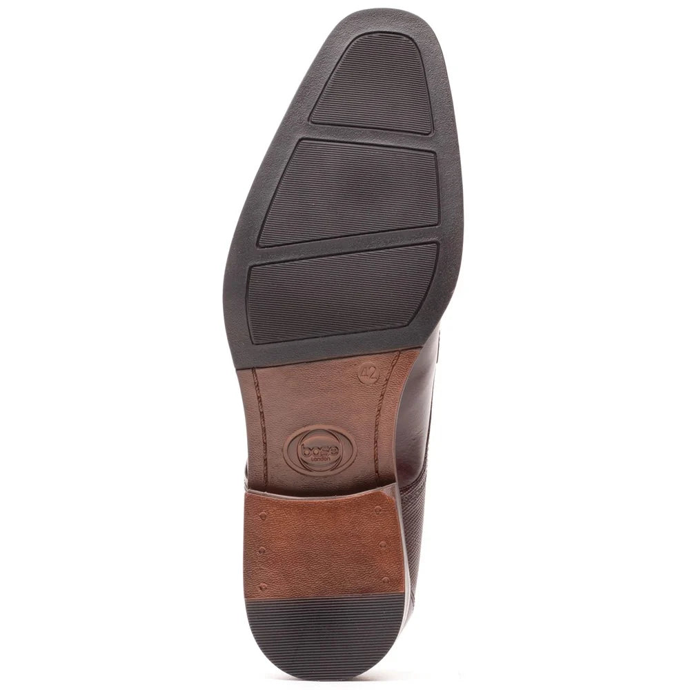 Base London Dome Leather Derby Shoes Brown
