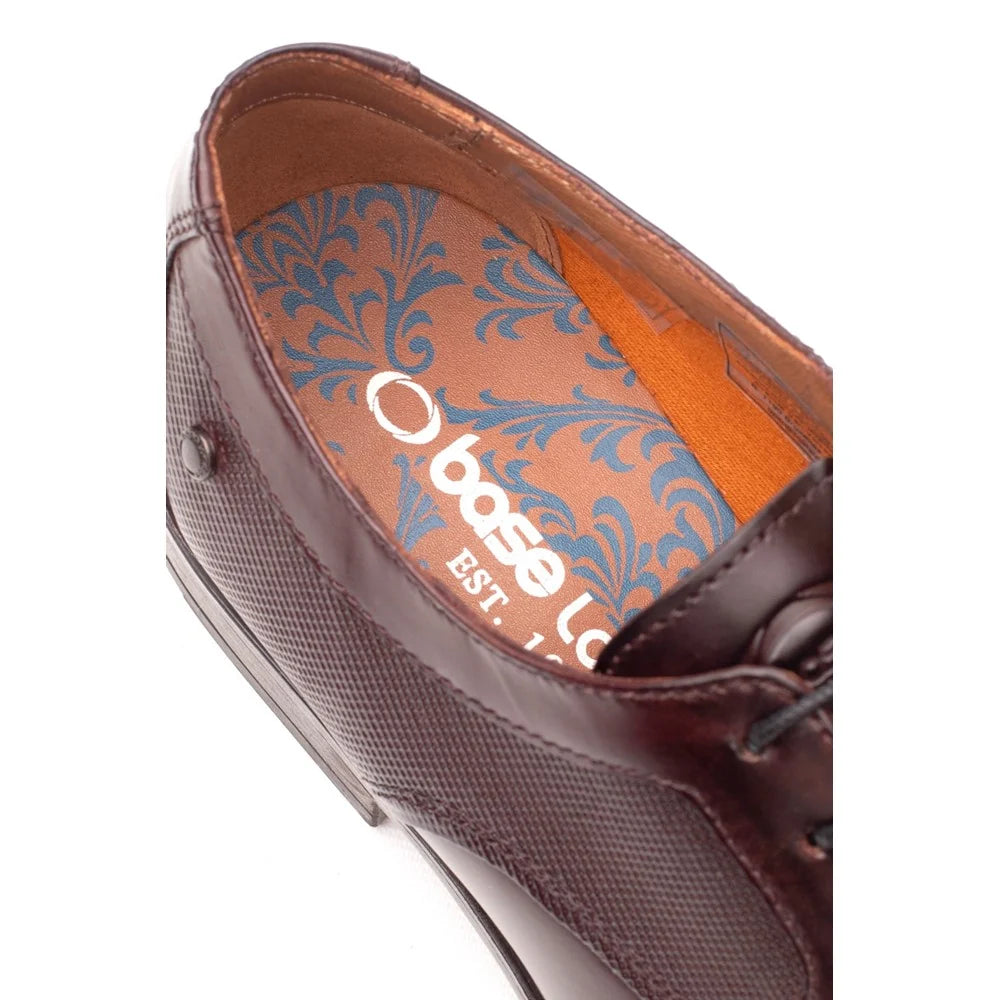 Base London Dome Leather Derby Shoes Brown