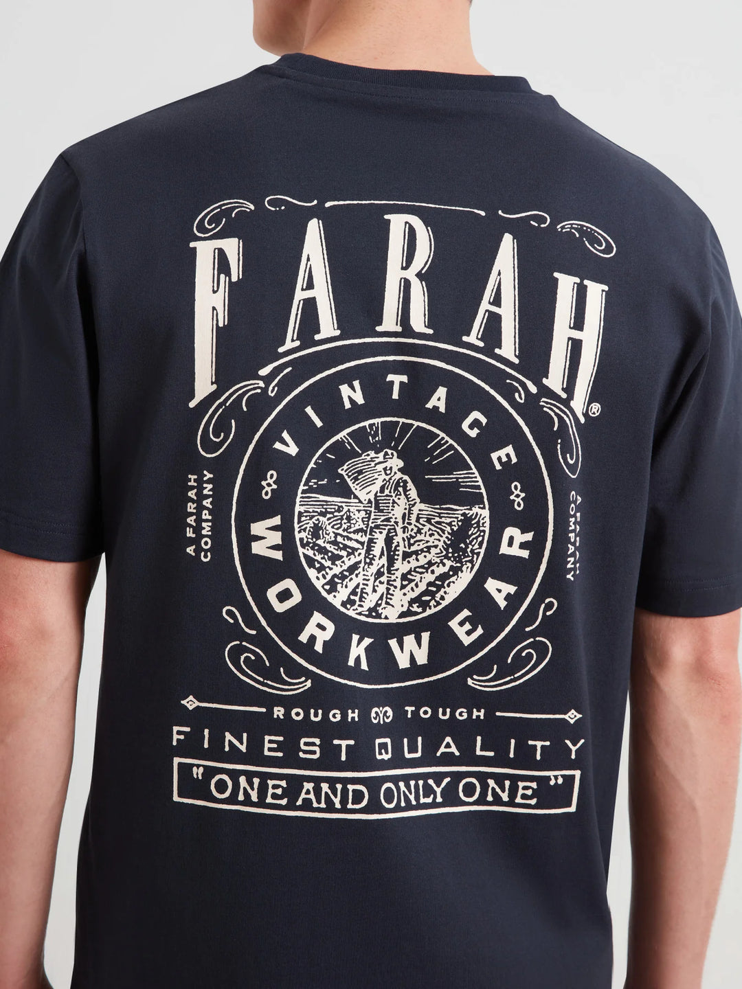 Farah Haise Graphic T-Shirt True Navy