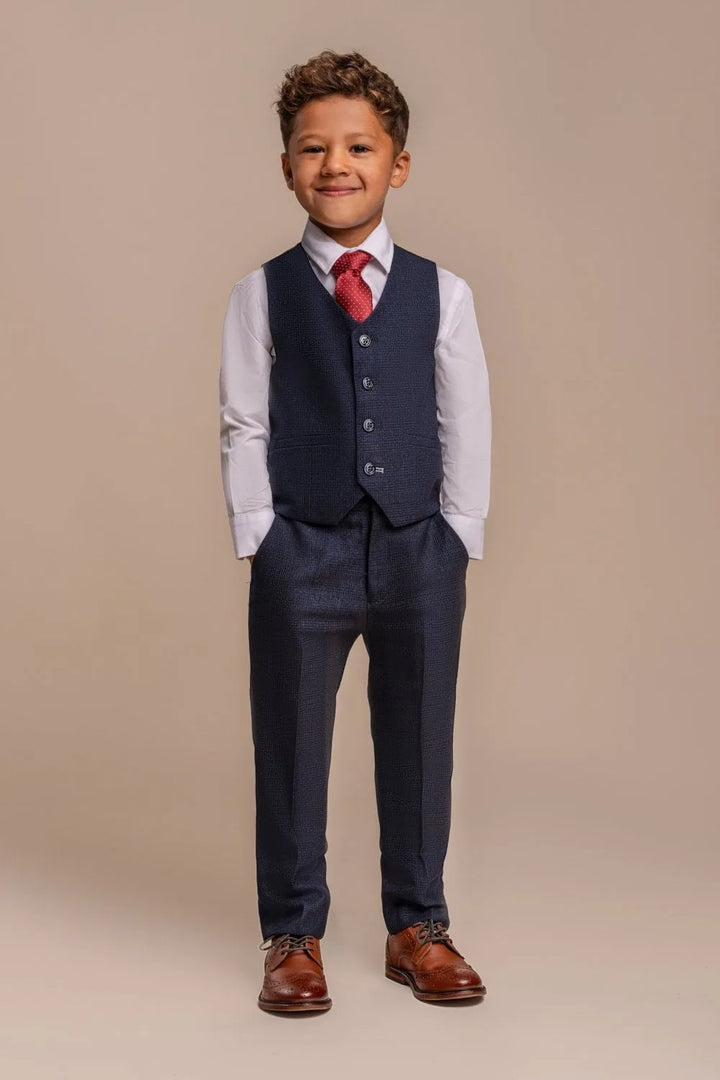House Of Cavani Caridi Navy Boys Suit