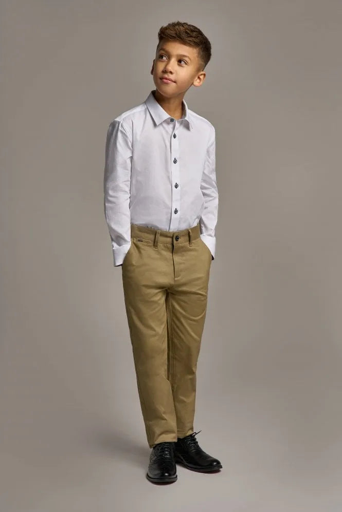 House Of Cavani Boys Noble Shirt White