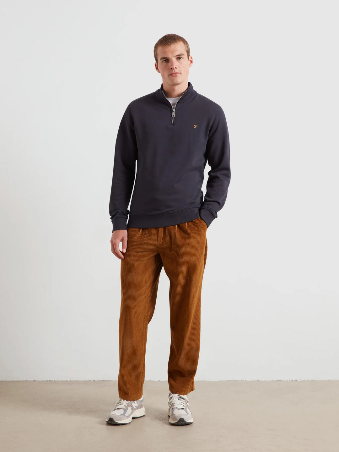 Farah Arnold 1/4 Zip True Navy