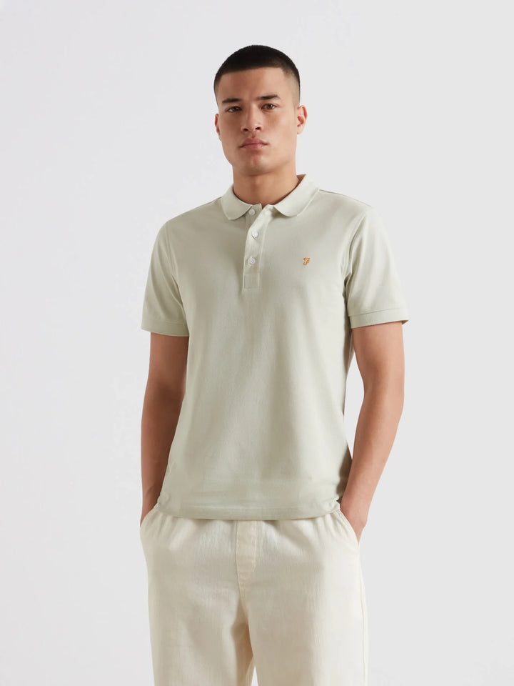 Farah Blanes Polo Shirt Soft Green