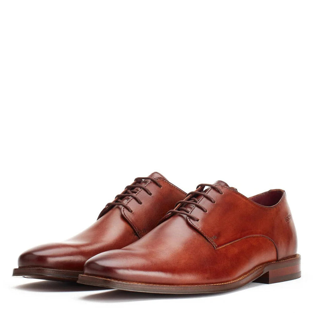 Base London Marley Washed Derby Shoes Tan