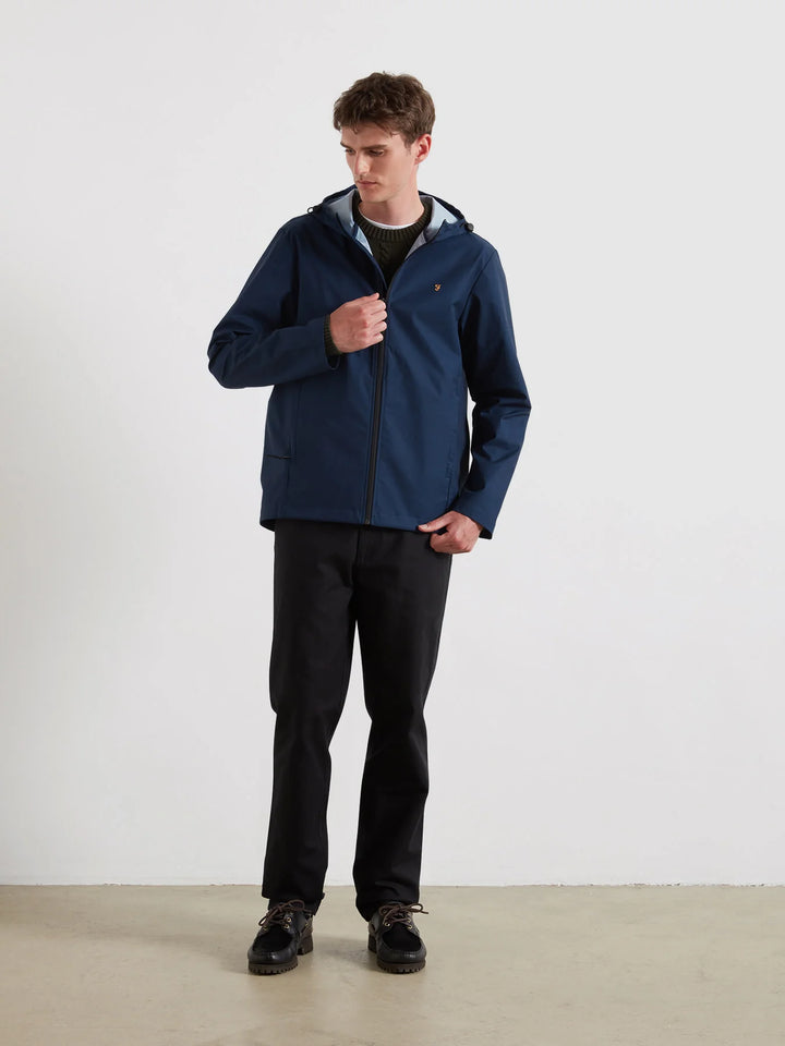Farah Rhodes Hooded Jacket Navy