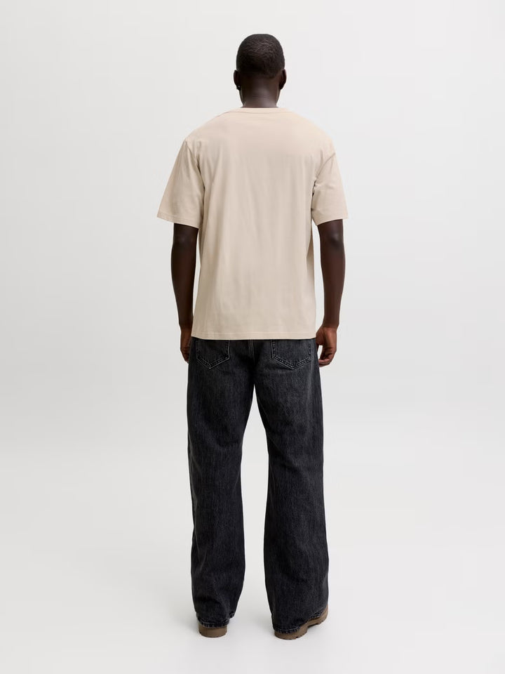 Jack & Jones Denver Logo Tee Moonbeam