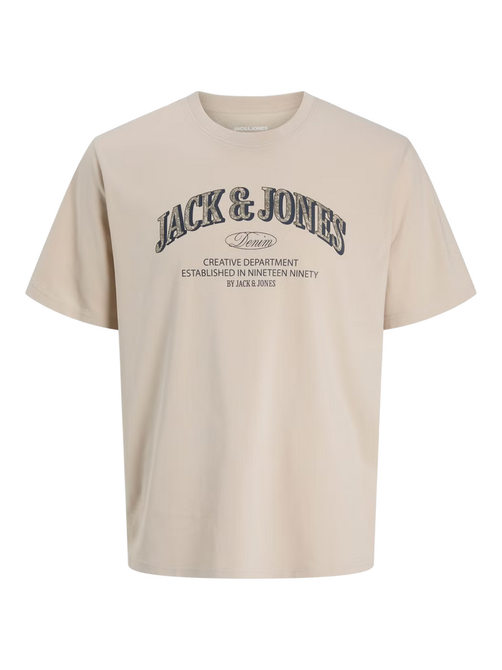Jack & Jones Denver Logo Tee Moonbeam
