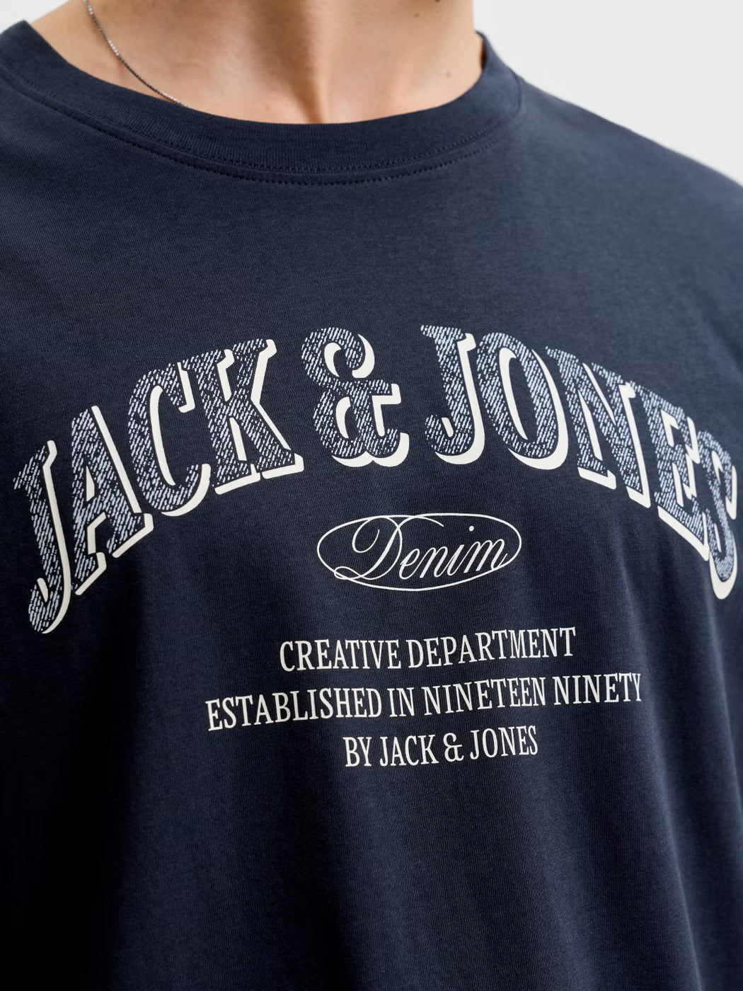Jack & Jones Denver Logo Tee Navy Blazer