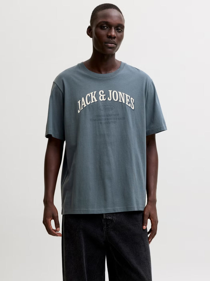 Jack & Jones Denver Logo Tee Turbulence