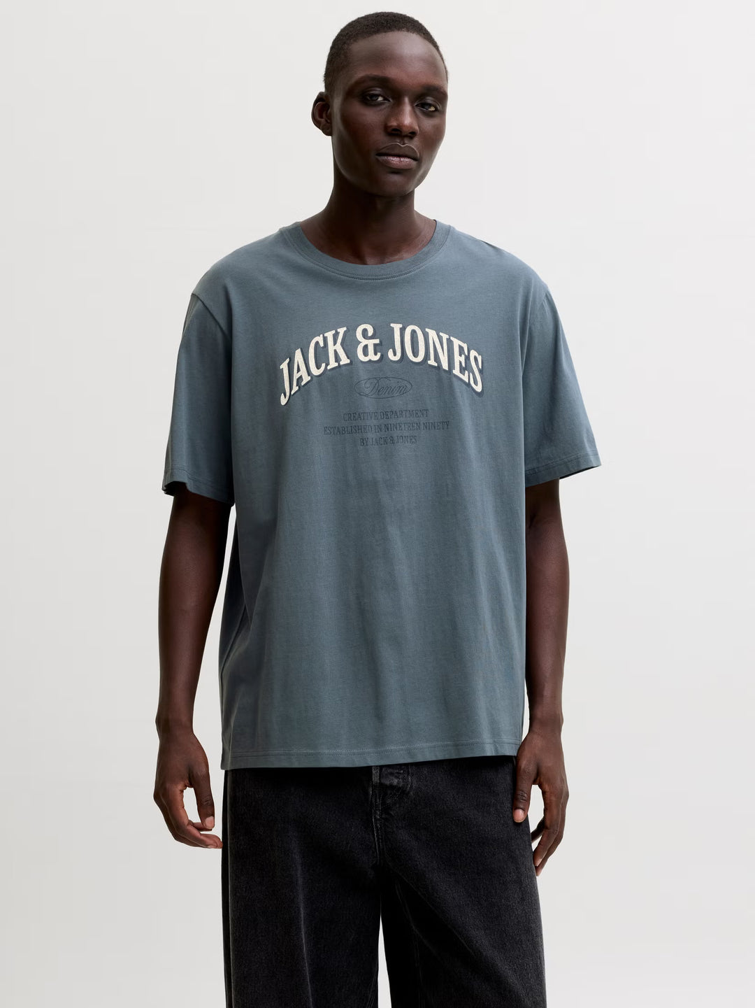 Jack & Jones Denver Logo Tee Turbulence