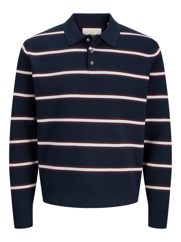 Jack & Jones Striped Polo Sky Captain