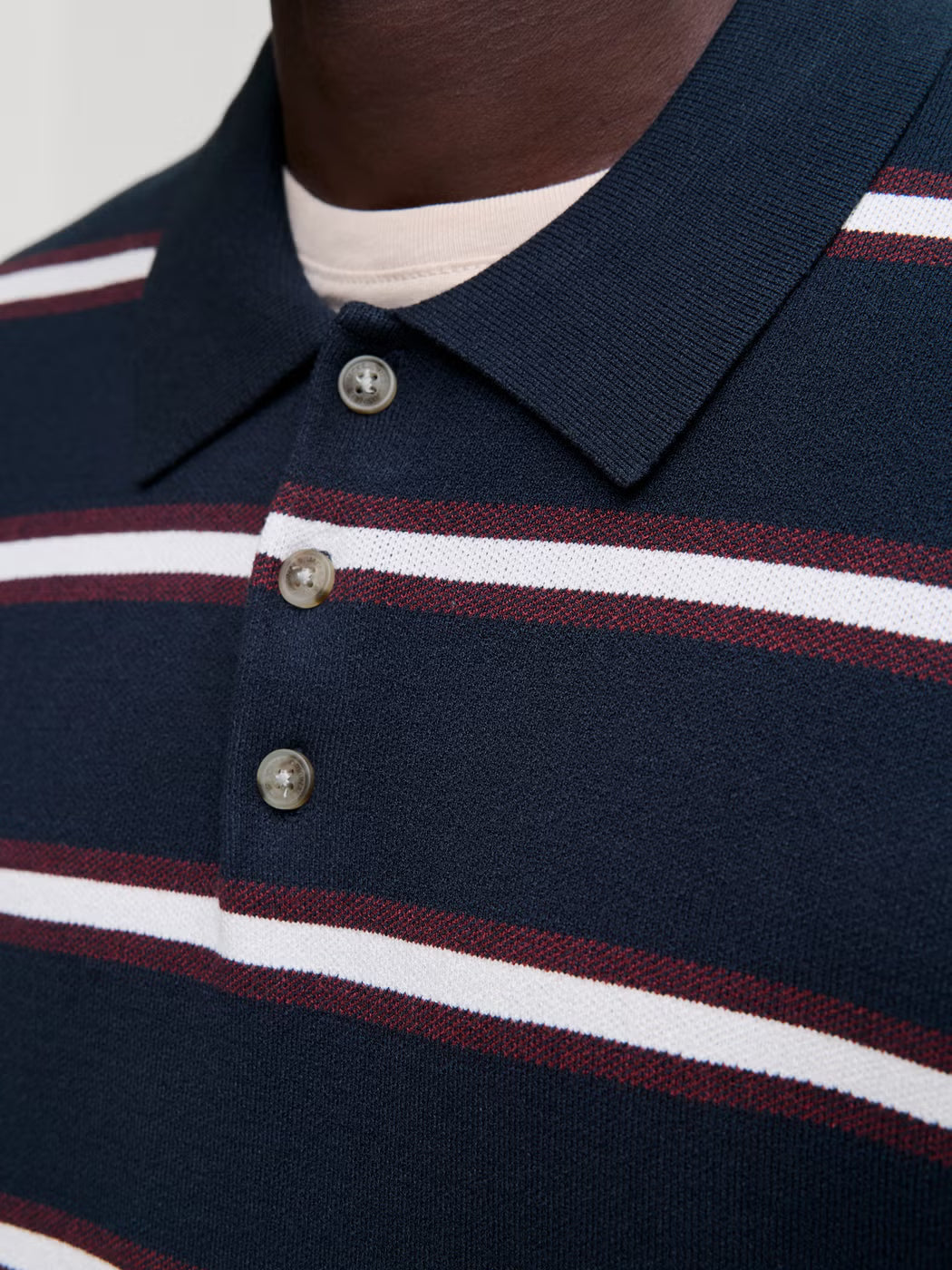 Jack & Jones Striped Polo Sky Captain