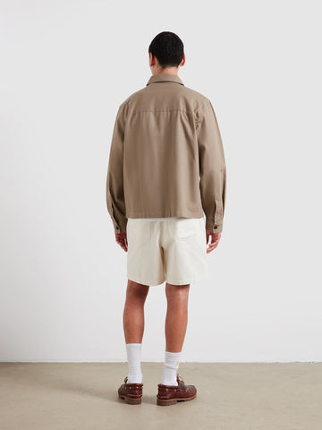 Farah Marshall Overshirt Ashen Taupe