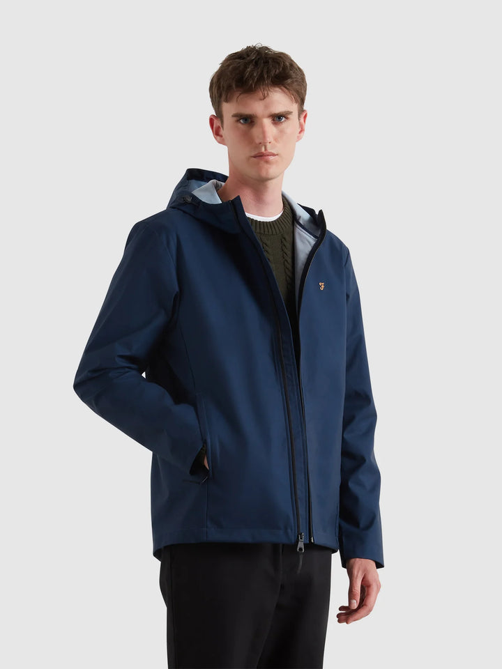 Farah Rhodes Hooded Jacket Navy