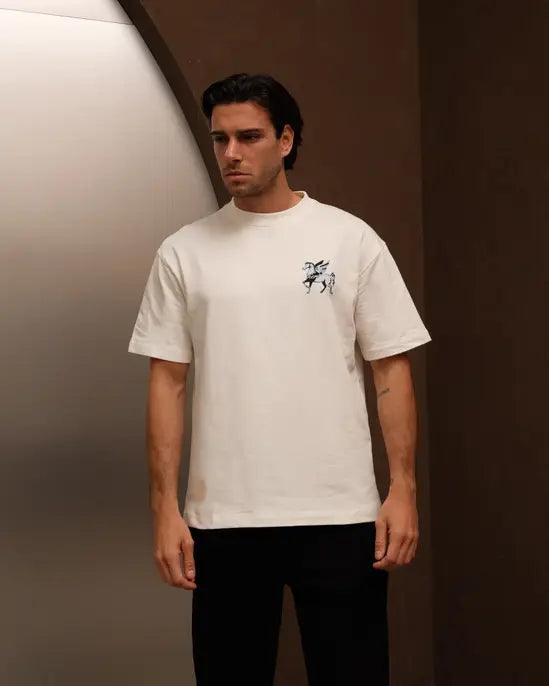 Walker & Hunt Pegasus Tee Off White