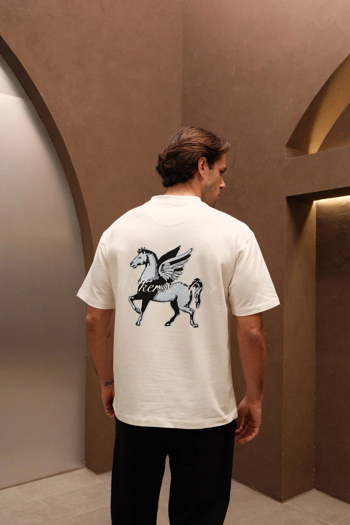 Walker & Hunt Pegasus Tee Off White
