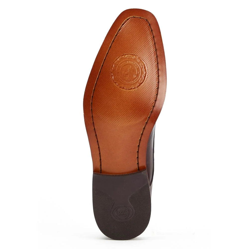 Base London Marley Washed Derby Shoes Brown