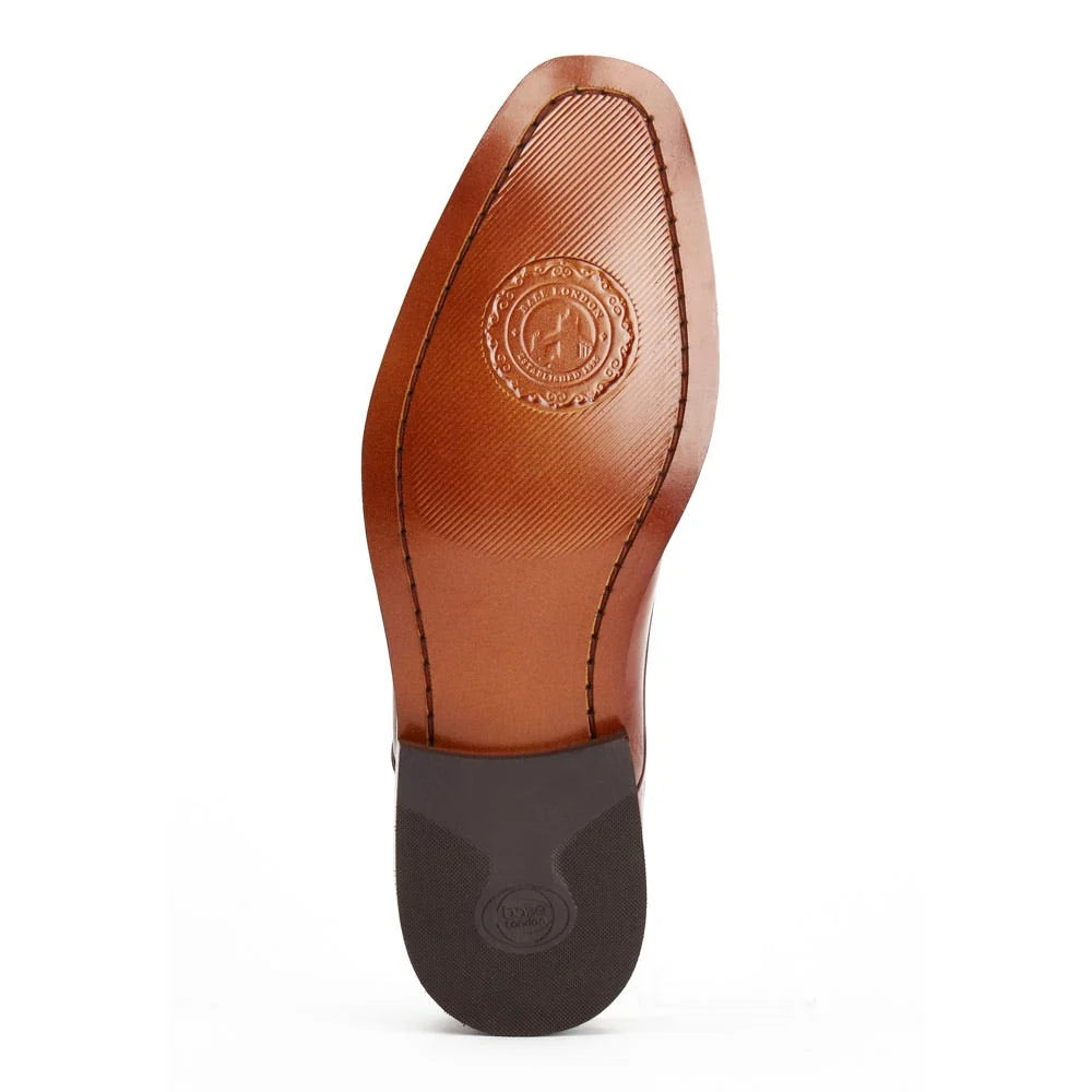 Base London Marley Washed Derby Shoes Tan