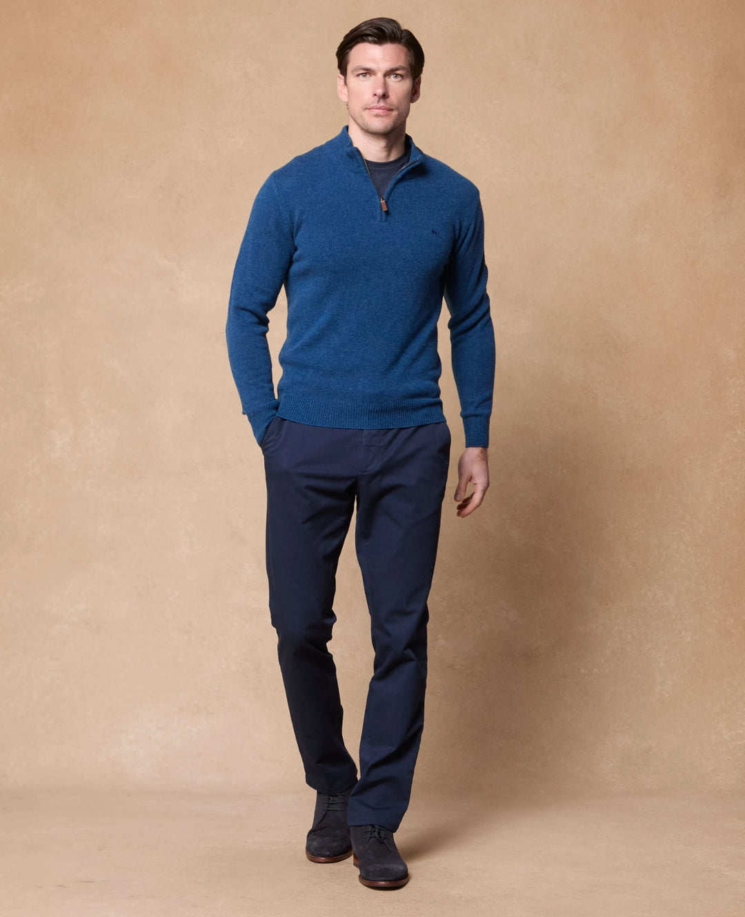 Magee Freddie 1/4 Zip Jumper Neptune Blue