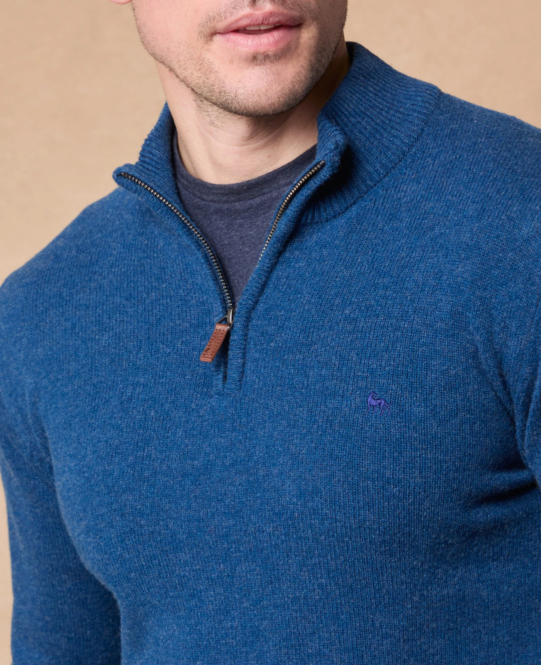 Magee Freddie 1/4 Zip Jumper Neptune Blue