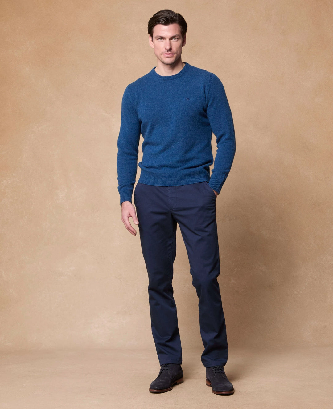 Magee Alfie Crew Neck Neptune Blue