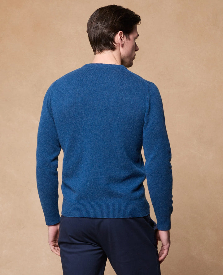 Magee Alfie Crew Neck Neptune Blue