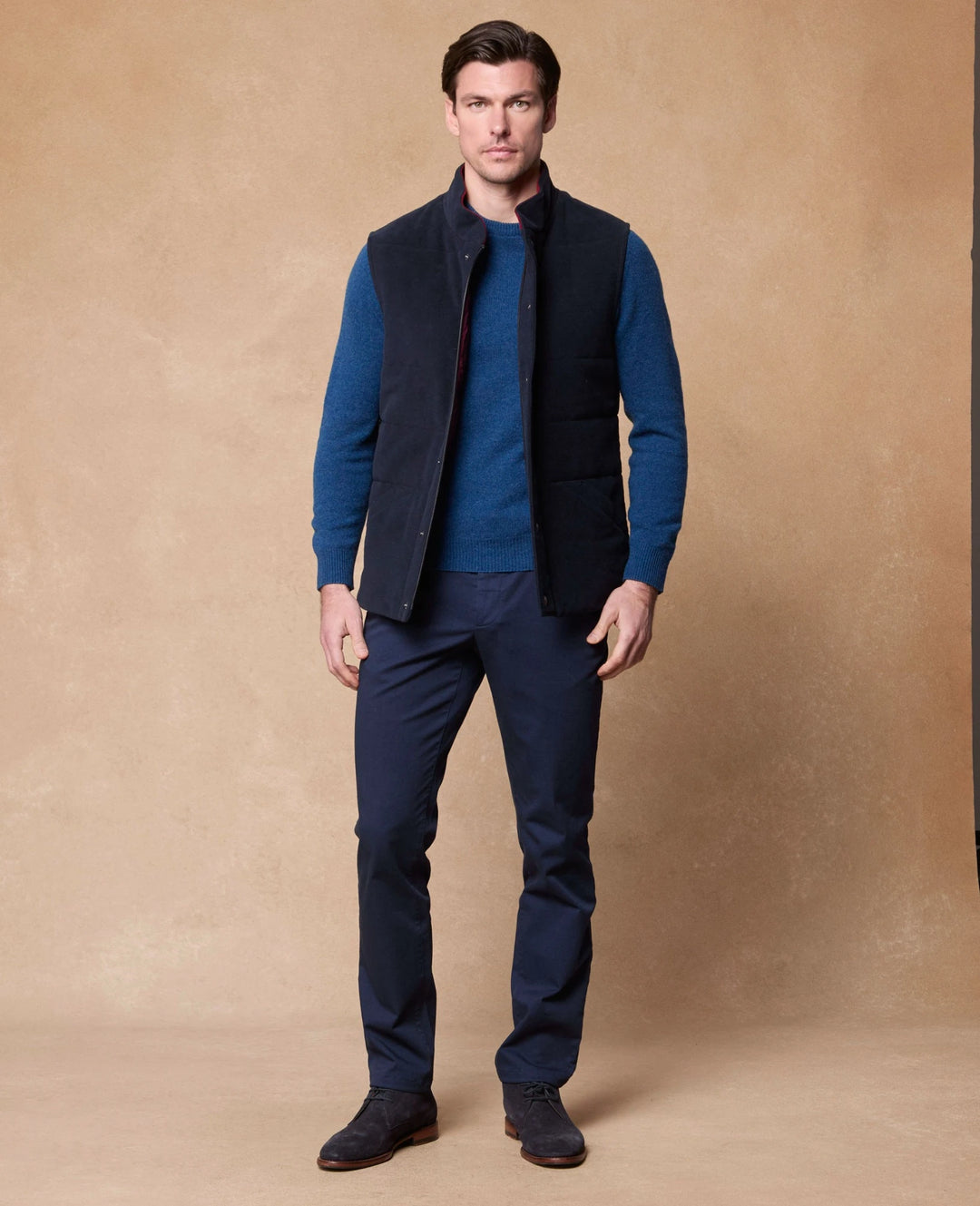Magee Alfie Crew Neck Neptune Blue
