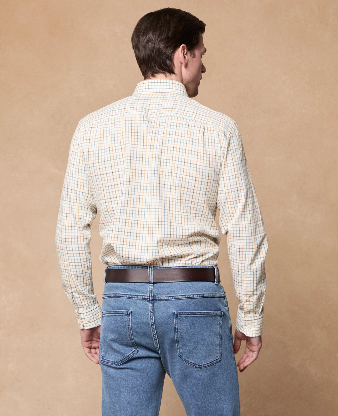 Magee Caher Classic Fit Shirt Brown & Blue