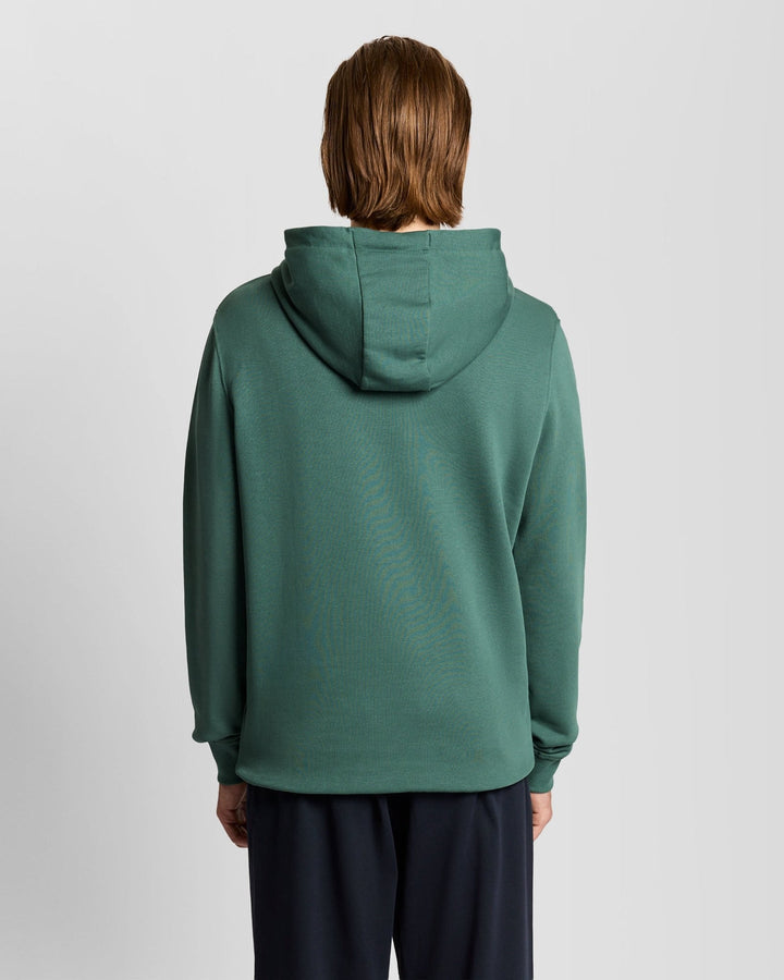 Lyle & Scott Loopback Cotton Hoodie Everglade