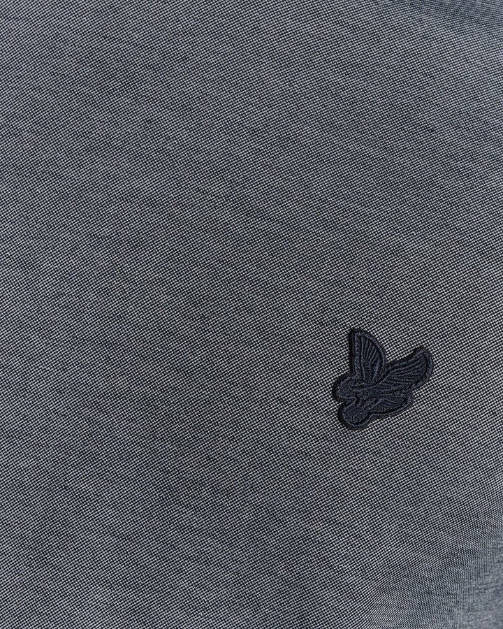 Lyle & Scott Two Tone Pique T-Shirt Chambray Blue