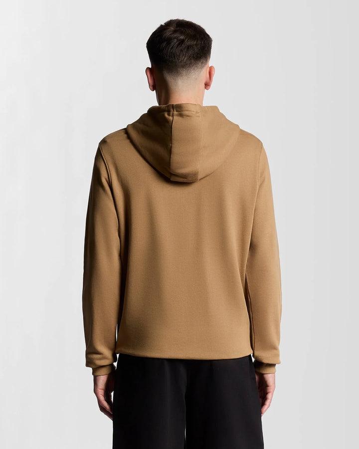 Lyle & Scott Loopback Cotton Hoodie Tigers Eye