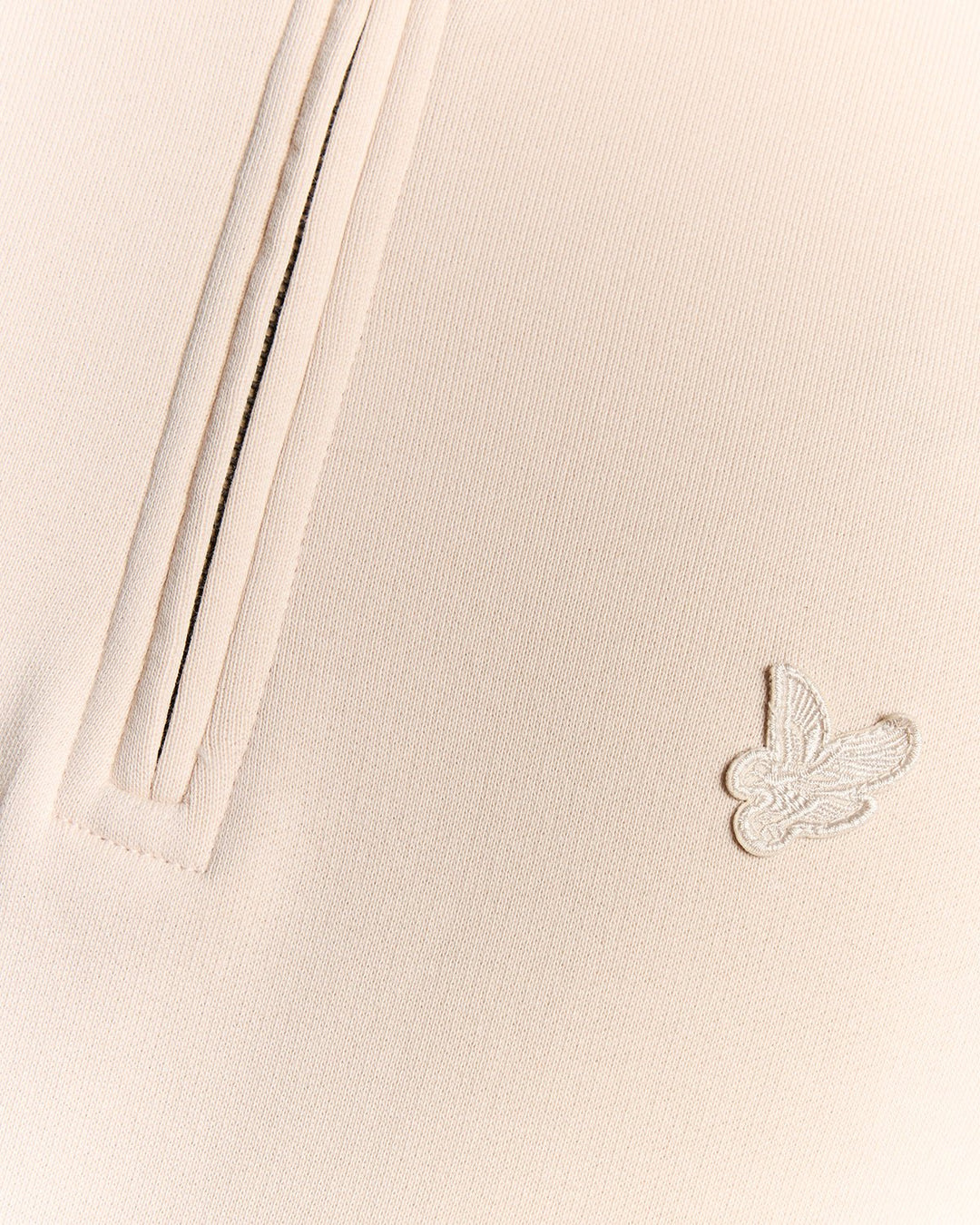 Lyle & Scott Superfine Cotton 1/4 Zip Sweatshirt Pink Tint