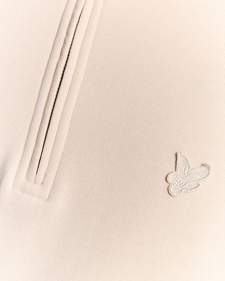 Lyle & Scott Superfine Cotton 1/4 Zip Sweatshirt Pink Tint