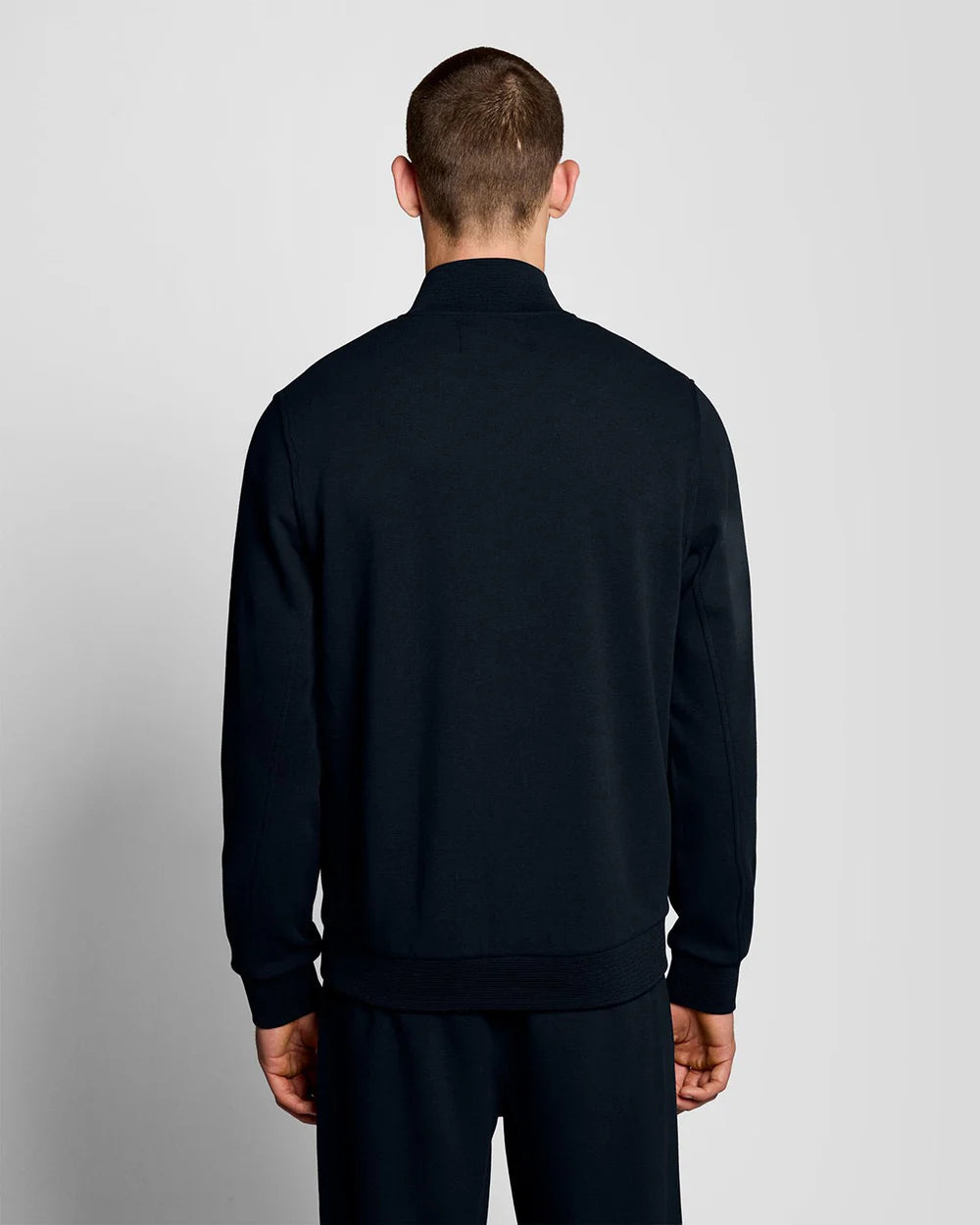 Lyle & Scott Cotton Blend Track Jacket Dark Navy