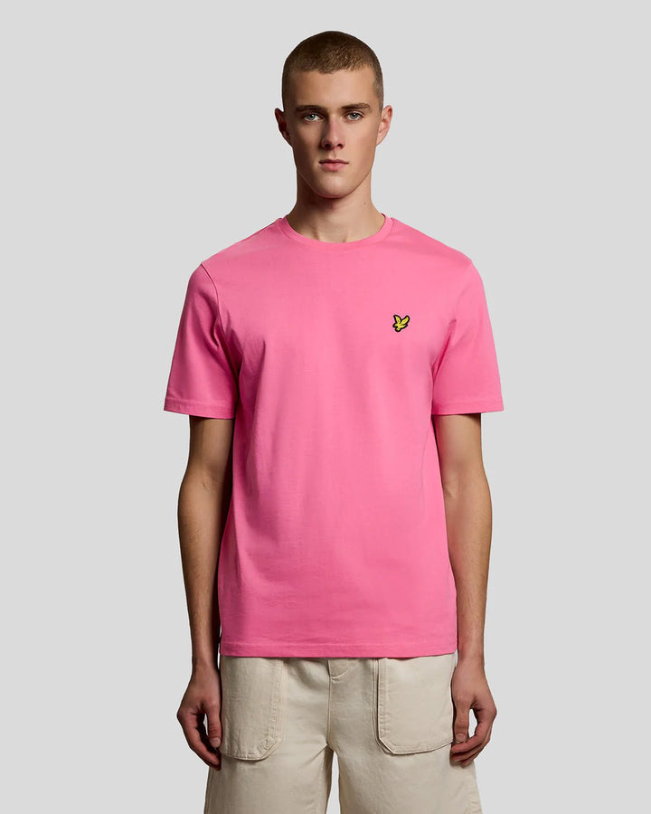 Lyle & Scott Cotton Crew Neck T-Shirt Hot Pink