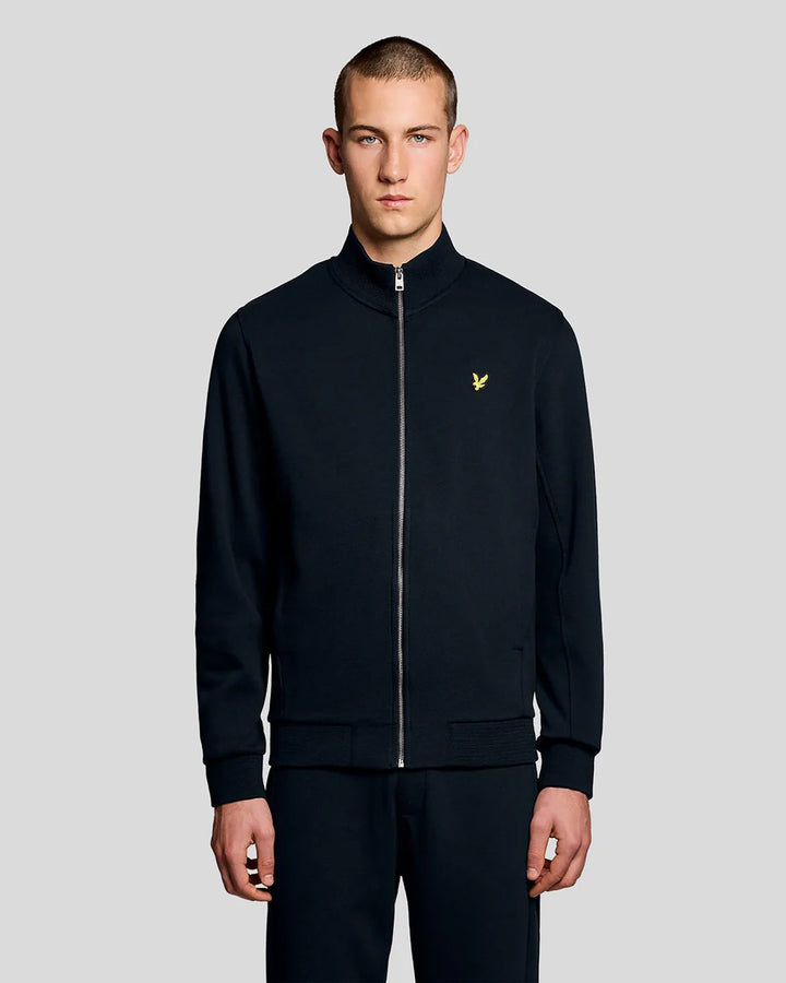 Lyle & Scott Cotton Blend Track Jacket Dark Navy