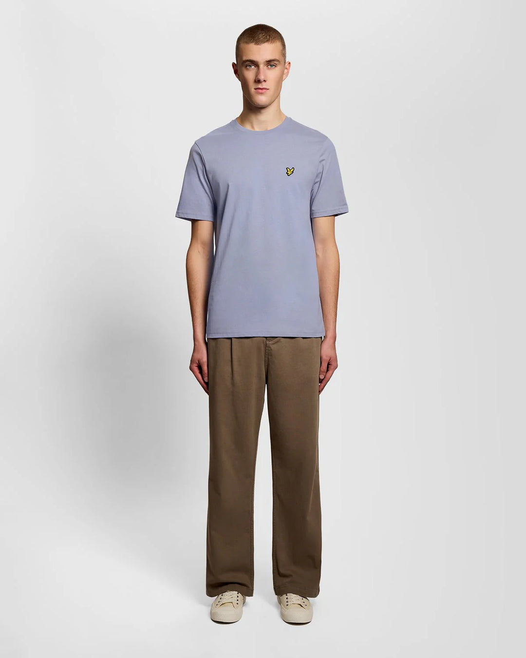 Lyle & Scott Cotton Crew Neck T-Shirt Bubble Blue